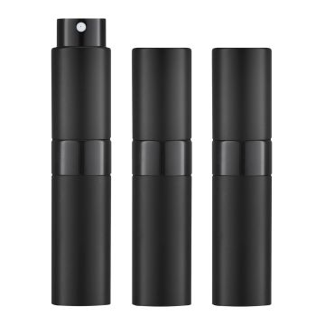 Atomizador Spray de Perfume 8ml para Viaje (3 piezas) Negro