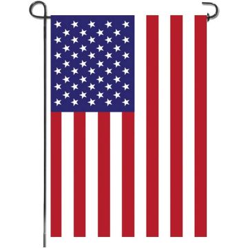 Bandera de jardín estadounidense URSKYTOUS 12x18 pulgadas doble cara