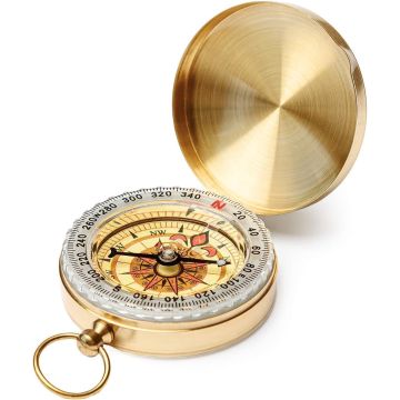 Brújula de metal para camping, supervivencia y exteriores