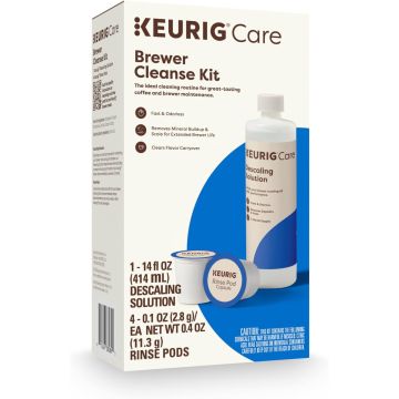 Kit de Limpieza Keurig con Solución Desincrustante y 4 Cápsulas de Enjuague