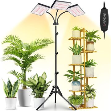 Lámpara de Cultivo LED LBW para Plantas Interiores con Trípode