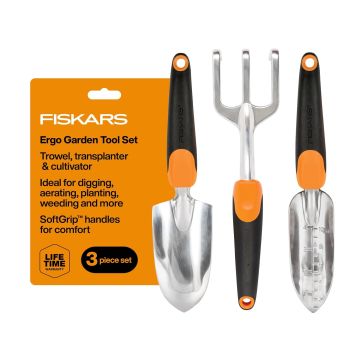 Juego de herramientas de jardín 3 en 1 Fiskars