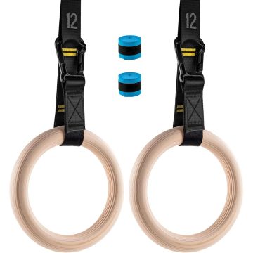 Anillas de madera con correas numeradas de 2.8m ajustables