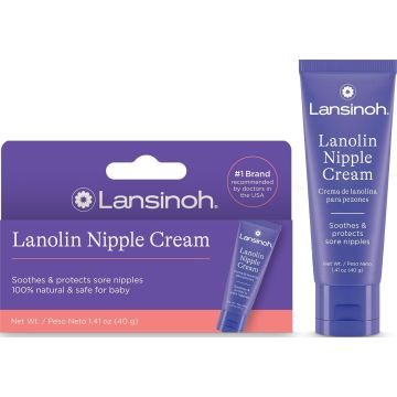 Lansinoh Lanolina Crema para Pezones Seguro para Lactancia, 100% Natural, 40 g