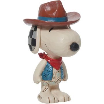 Figura Decorativa Enesco Peanuts Snoopy Cowboy 8.74cm Multicolor