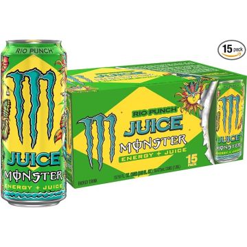 Monster Energy Juice Rio Punch, bebida energética, 16 oz (pa