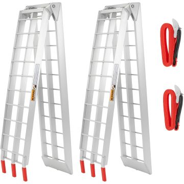 Rampas de aluminio plegables de 7.5 ft para camioneta ATV 2 unidades