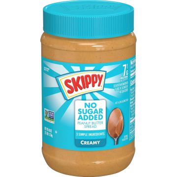 Mantequilla de Maní SKIPPY Cremosa Sin Azúcar Añadida, 40 Oz