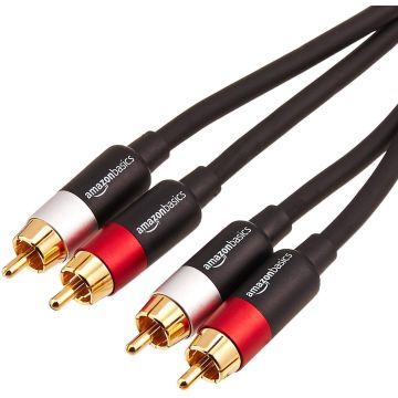 Cable de audio RCA 2 macho a 2 macho de 8 pies