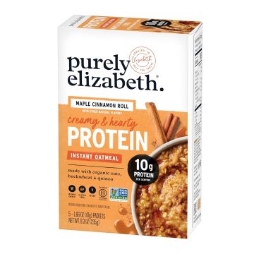 Avena Instantánea con Proteína Sabor Rollo de Canela y Maple Purely Elizabeth 7.6 oz