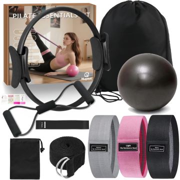 Kit de Pilates para Mujeres con Aro, Banda y Pelota - Nuplot