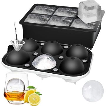 Set de 2 moldes para hielo Rottay negros