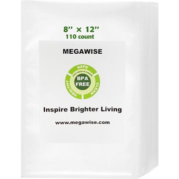 Bolsas al vacío MEGAWISE 8x12" 110 unidades