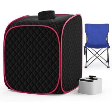 Sauna de Vapor Portátil 9 Niveles con Silla y Control Remoto