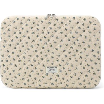Funda acolchada para laptop 13 pulgadas, estampado floral