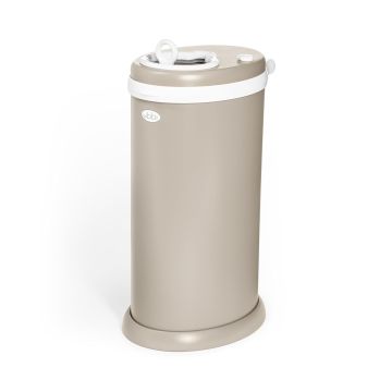 Cubo de Pañales Ubbi de Acero Inoxidable Taupe