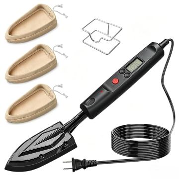 Plancha para Cantear con Pantalla LCD, Ajustable 100-220°C,