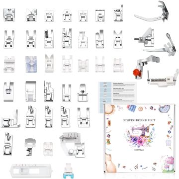 Kit de 42 Prensatelas para Máquinas de Coser de Barra Baja
