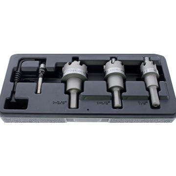 Kit de Cortadores de Agujeros Carburo 4 Piezas Ideal 36-311