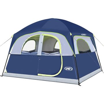 UNP Carpa para 6 Personas Impermeable Fácil Montaje Doble Capa Malla
