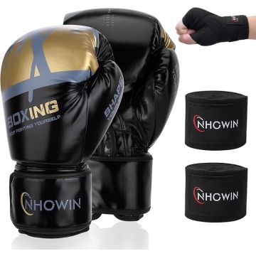 Guantes de Boxeo Entrenamiento con Tecnología de Absorción d