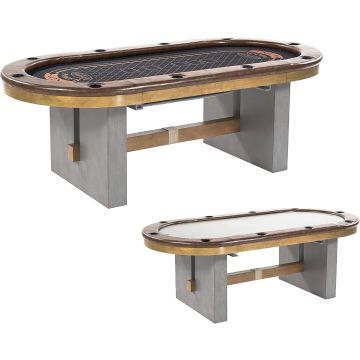 Mesa de Poker Plegable y de Juego 87'' con superficie de fieltro