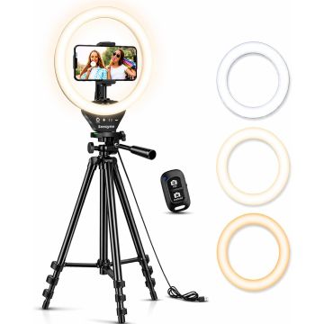 Sensyne Ring Light con trípode para teléfono 50"