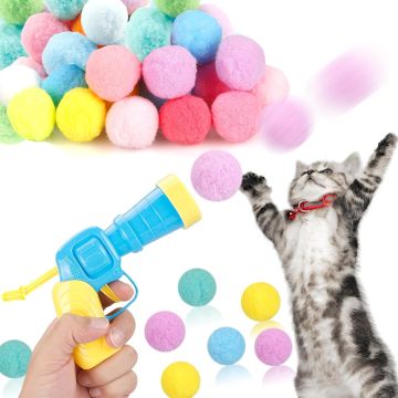 MeoHui 31 piezas juguete bola para gatos con lanzador