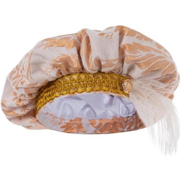 Sombrero Tudor Medieval con Pluma para Hombre