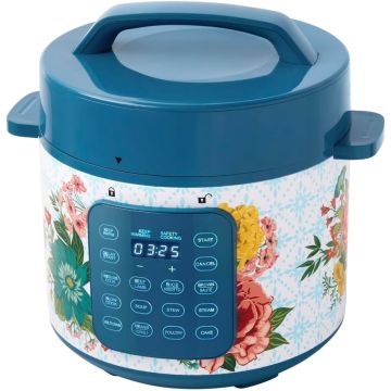 Pioneer Woman Olla a Presión Fancy Flourish 6 Cuartos con Pantalla Táctil