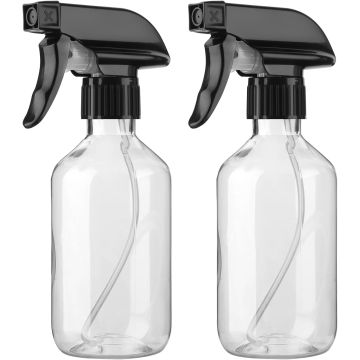 Botellas atomizadoras reutilizables, pack 2, 300ml claras