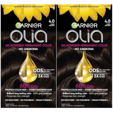 Garnier Olia Tinte Permanente 4.0 Castaño Oscuro Sin Amoniaco