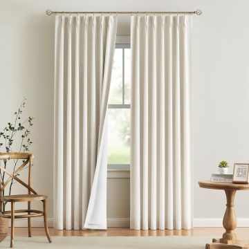 Cortinas Vision Home Panel 40x95 in Térmicas Opacas Natural