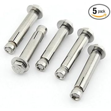 Yasorn 5 Piezas Pernos Hexagonal Expansión Acero Inoxidable M8x60mm