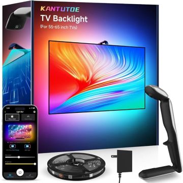 Tira LED TV para 45 a 65 Pulgadas con Cámara y Control por A
