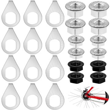 Kit 24 Piezas Tuercas Eje Bicicleta M8/M9.5/M10