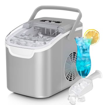 Máquina Fabricadora de Hielo Portátil Capacidad 26lb Día