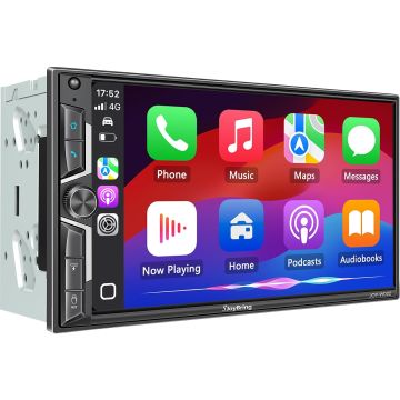 Radio para auto doble din con pantalla QLED 7 pulgadas