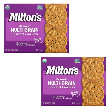 Galletas Crackers Milton's Organic Multi-Grain - 24 Oz (Pack de 2)