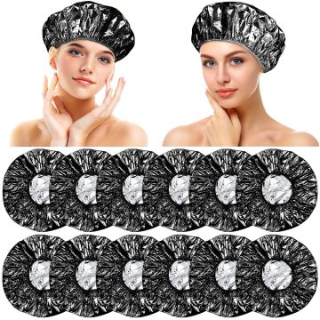 12 Gorras de Aluminio para Tratamiento Capilar Reutilizables