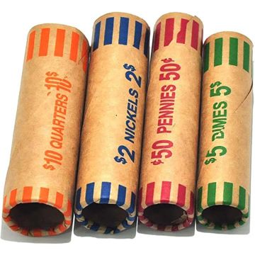 L LIKED 256 Rollos de Envolturas para Monedas Variadas