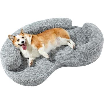 Cama Redonda Perro Mediana 110cm Lavable Antiansiedad