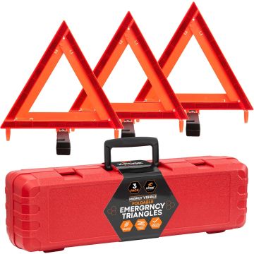 Triángulos reflectantes de emergencia Xpose Safety, kit de 3 unidades