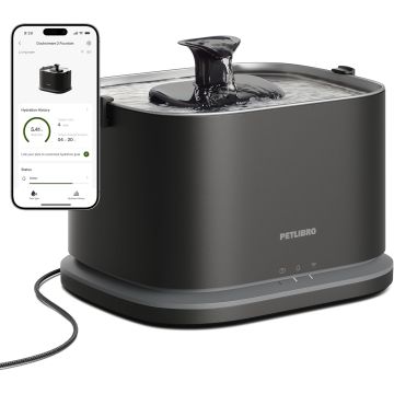 Fuente de Agua para Gatos PETLIBRO Dockstream 2, Acero Inoxidable, 3L, WiFi
