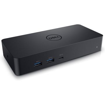 Dell Universal Dock D6000S Hub USB-C/USB-A, 6 Puertos, Negro