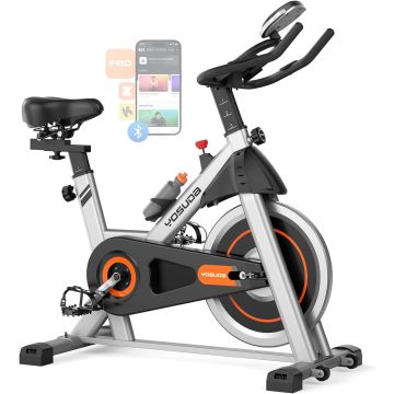 Bicicleta estática YOSUDA con resistencia por fricción y app
