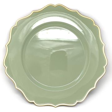 allgala Plato Cargador Circular 13 Pulgadas Pack 6 Salvia Floral