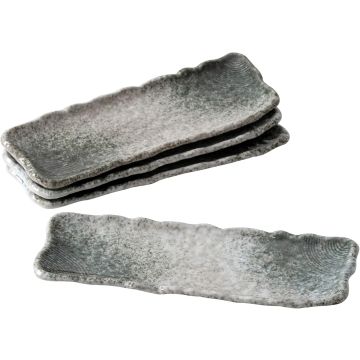 Set de 4 Platos para Sushi de Cerámica Uaral 31.75 cm