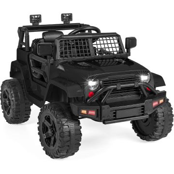 Coche eléctrico infantil 12V con control remoto - Negro