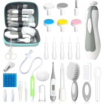 Set Cuidado Bebé 28 Piezas Gris Blanco